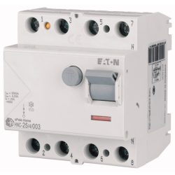 xPole áramvédő kapcsoló, AC osztály, 25A, 30mAh, 4P