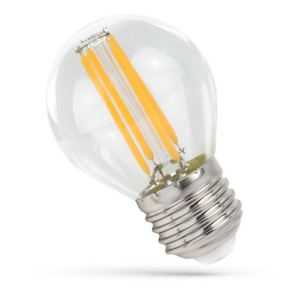 Spectrum Led LED Filamen, E27, kisgömb, 6W, természetes fehér